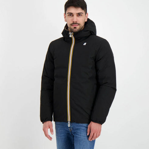 Piumino corto Uomo Jack Eco Stretch Thermo Nero beige K-Way- Francavilla Moda